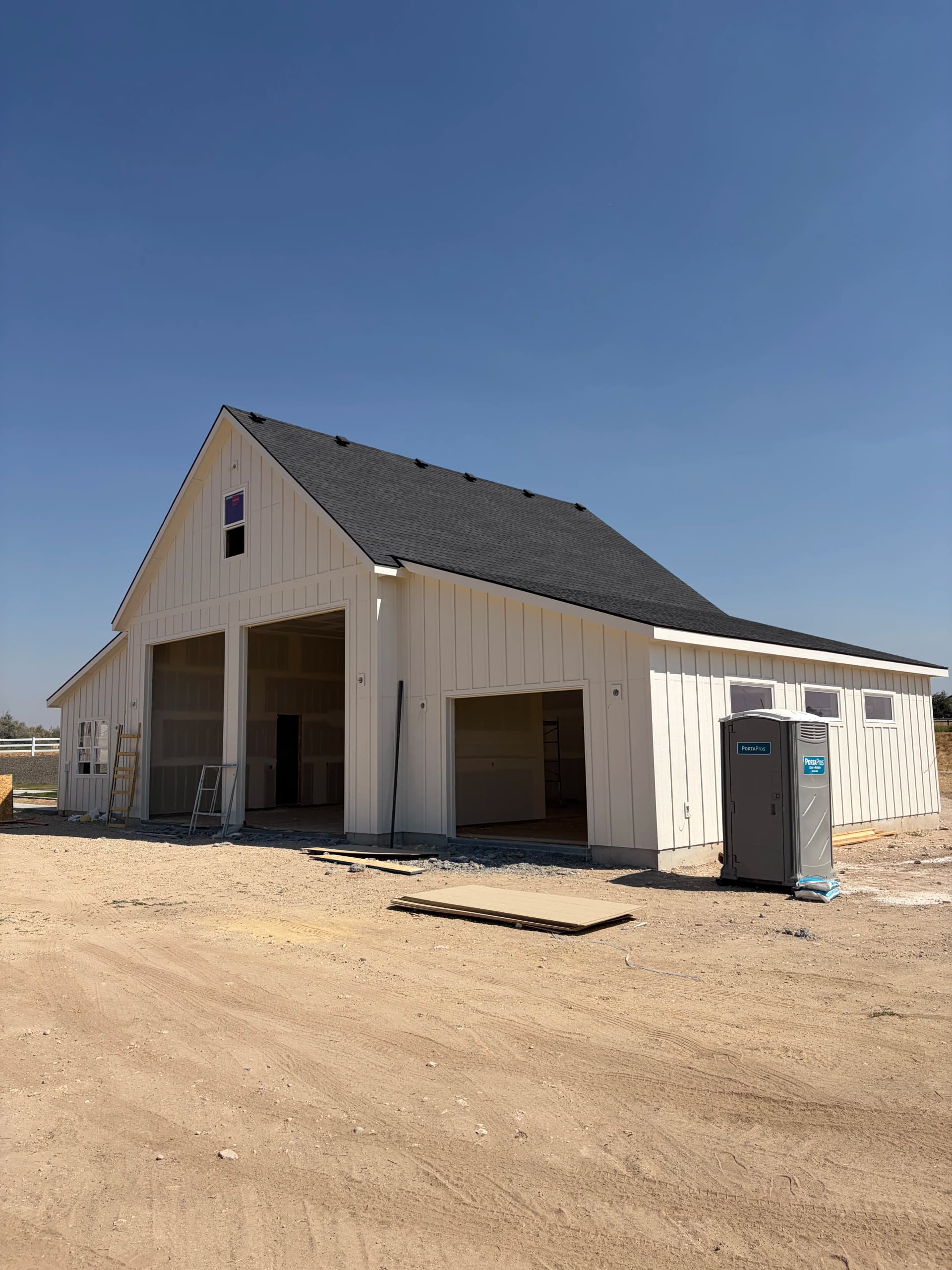 Shop ADU Build in Nampa Gets Metal Siding and Architectural Shingle Roof image