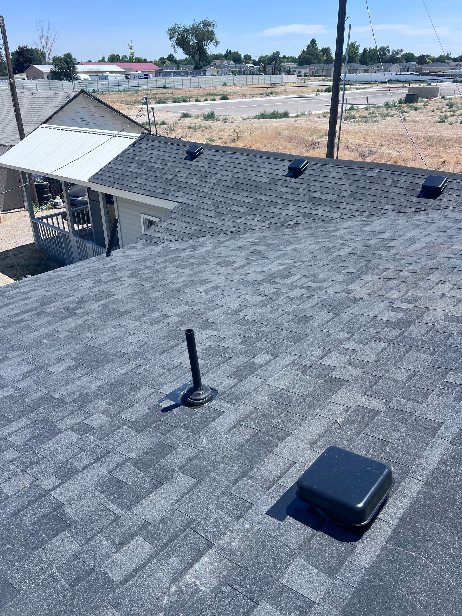 Gallery photos for Malarkey Highlander Midnight Black Shingle Roof Install: Image #2
