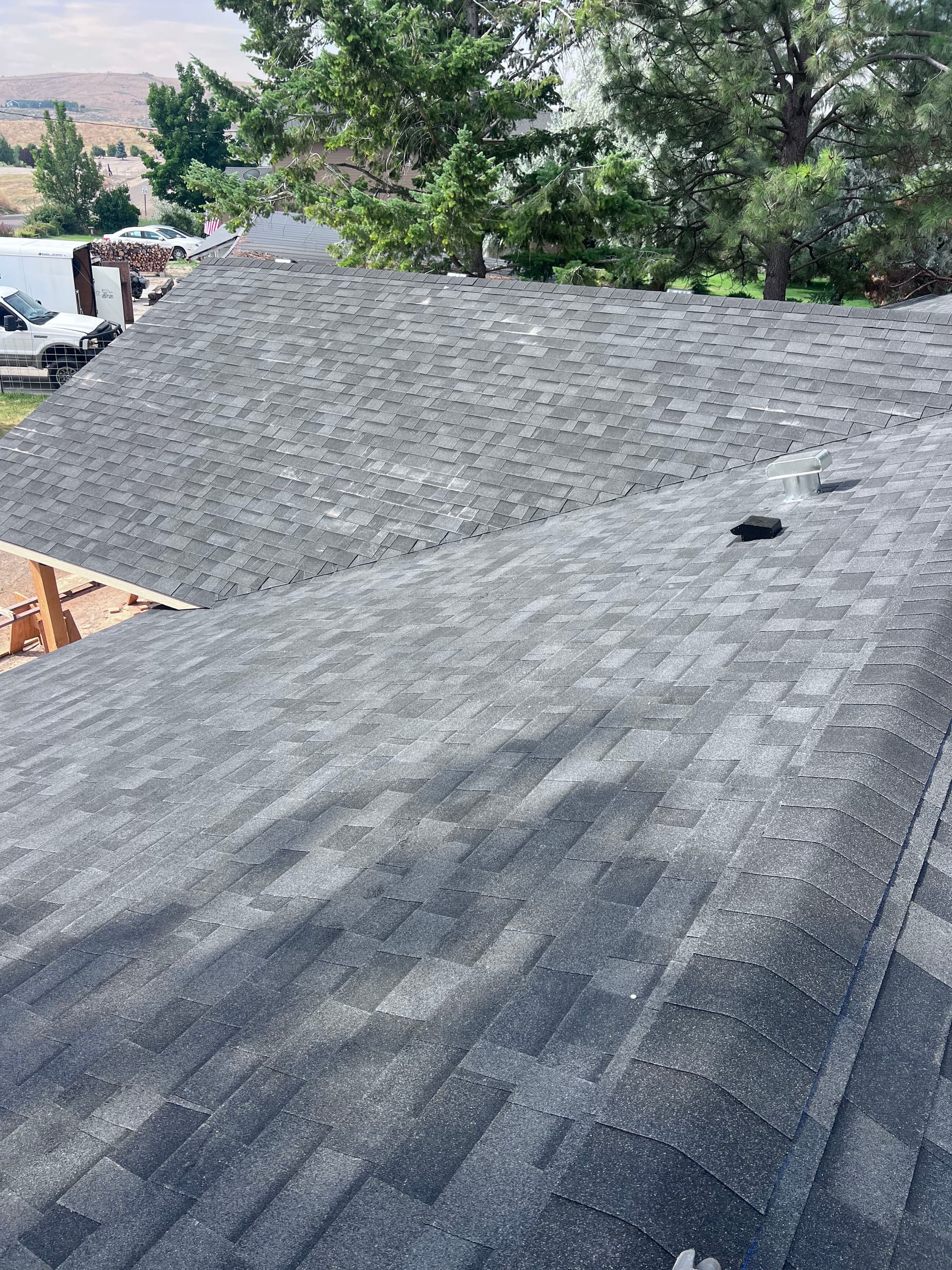 Gallery photos for Malarkey Vista Midnight Black Roof Tie-In on a Home Addition: Image #2
